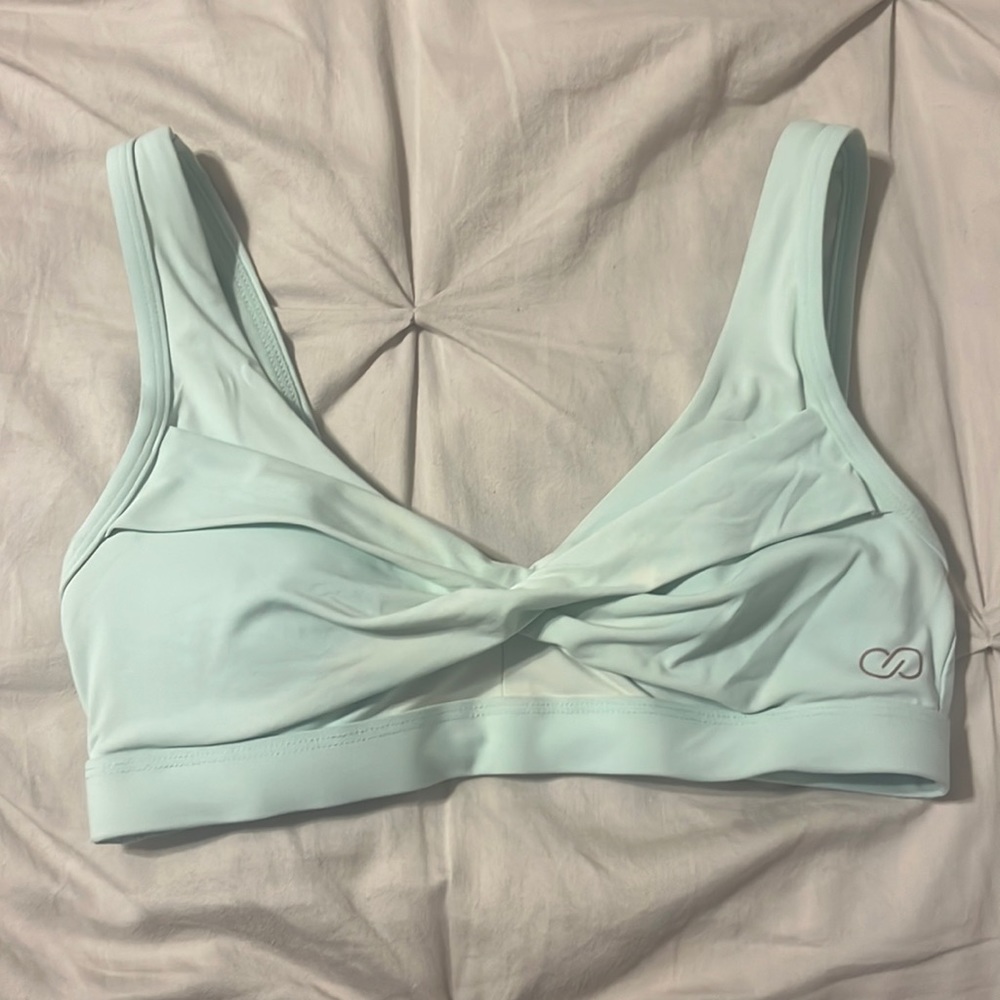 CALIA by Carrie Underwood Blue Bikini Top